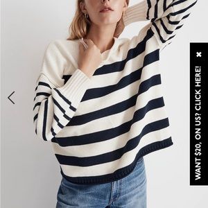 Madewell Conway Pullover sweater in stripe